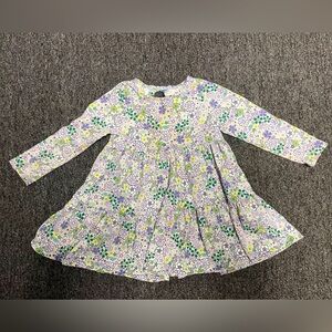 Tea Collection Long Sleeve Cotton Floral Dress Size 2T